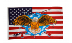 Flagge USA mit Adler