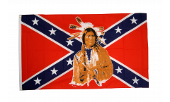 Flagge USA Südstaaten mit Indianer