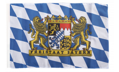 Flagge mit Hohlsaum Deutschland Bayern Freistaat