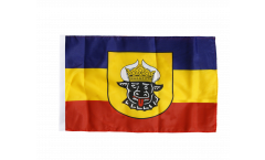 Flagge mit Hohlsaum Deutschland Mecklenburg alt