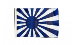 Flagge mit Hohlsaum Fanflagge blau weiß