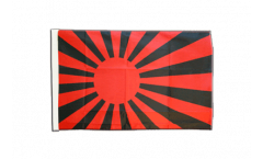 Flagge mit Hohlsaum Fanflagge rot schwarz