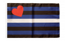 Flagge mit Hohlsaum Gay Pride Leather