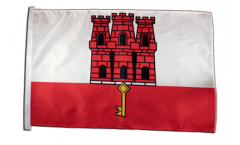 Flagge mit Hohlsaum Gibraltar