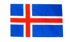 Flagge mit Hohlsaum Island