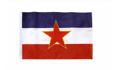 Flagge mit Hohlsaum Jugoslawien alt
