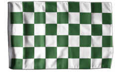 Flagge mit Hohlsaum Karo Grün-Weiß