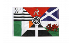 Flagge mit Hohlsaum Keltische Nationen Pankeltisch
