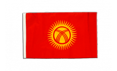 Flagge mit Hohlsaum Kirgisistan Kirgistan