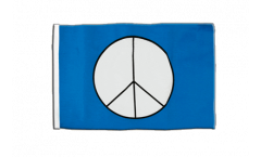 Flagge mit Hohlsaum Peace-Symbol