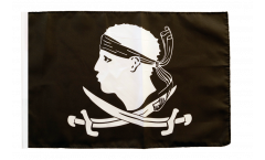 Flagge mit Hohlsaum Pirat Korsika