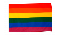 Flagge mit Hohlsaum Regenbogen