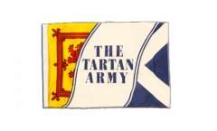 Flagge mit Hohlsaum Schottland Tartan Army
