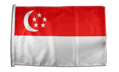 Flagge mit Hohlsaum Singapur