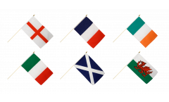 Flagge mit Hohlsaum Six Nations Turnier