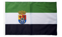 Flagge mit Hohlsaum Spanien Extremadura