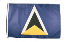 Flagge mit Hohlsaum St. Lucia