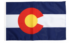 Flagge mit Hohlsaum USA Colorado