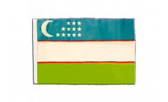 Flagge mit Hohlsaum Usbekistan