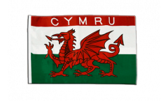 Flagge mit Hohlsaum Wales CYMRU