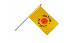 Stockflagge Atomkraft Nein Danke französisch - Nucléaire Non Merci