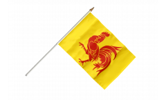 Stockflagge Belgien Wallonien