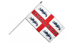 Stockflagge England 4 Löwen