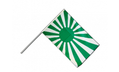 Stockflagge Fanflagge grün weiß