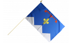Stockflagge Frankreich Alpes-de-Haute-Provence