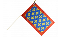 Stockflagge Frankreich Sarthe
