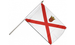 Stockflagge Großbritannien Jersey
