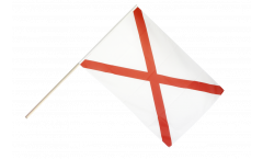 Stockflagge Großbritannien St. Patrick-Kreuz