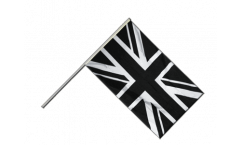 Stockflagge Großbritannien Union Jack schwarz