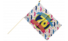 Stockflagge Happy Birthday 70