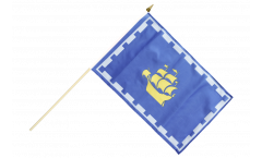 Stockflagge Kanada Stadt Quebec