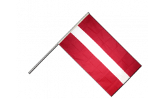 Stockflagge Lettland