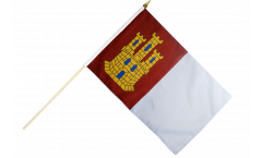 Stockflagge Spanien Kastilien-La Mancha