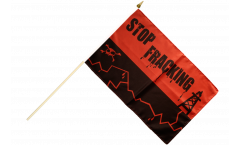 Stockflagge Stop Fracking