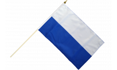 Stockflagge Streifen weiß-blau