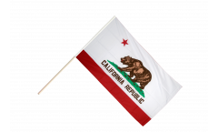 Stockflagge USA Kalifornien