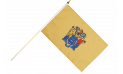 Stockflagge USA New Jersey