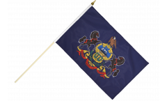 Stockflagge USA Pennsylvania
