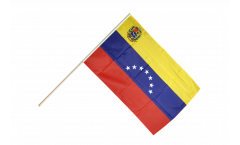 Stockflagge Venezuela 7 Sterne mit Wappen 1930-2006
