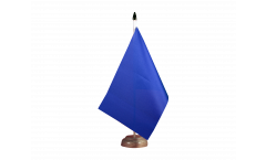 Tischflagge Einfarbig Blau