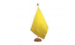 Tischflagge Einfarbig Gelb