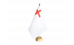 Tischflagge Großbritannien White Ensign 1630-1702