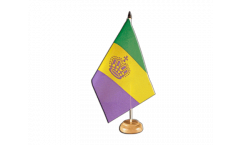 Tischflagge Mardi Gras