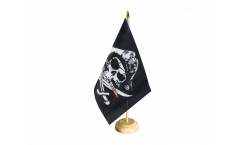 Tischflagge Pirat mit blutigem Säbel