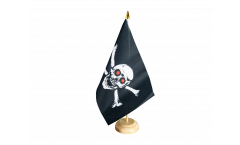 Tischflagge Pirat mit roten Augen