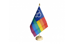 Tischflagge Regenbogen Lesbisch Venus Women